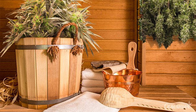 Конопляная баня Марихуана в бане