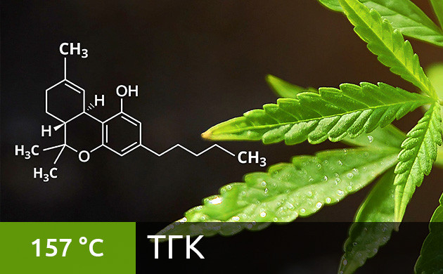 Оптимальная температура для вейпинга ТГК (157 °C)