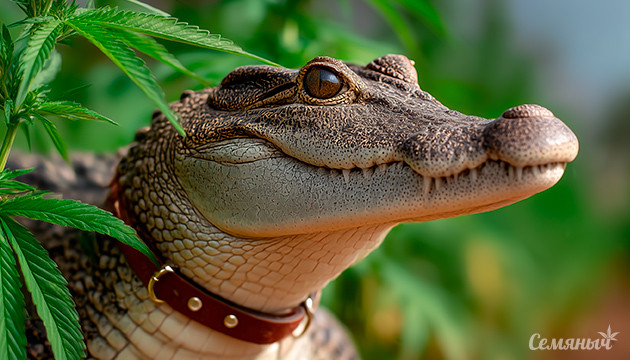 Кайман охраняющий ферму каннабиса в графстве Эссекс