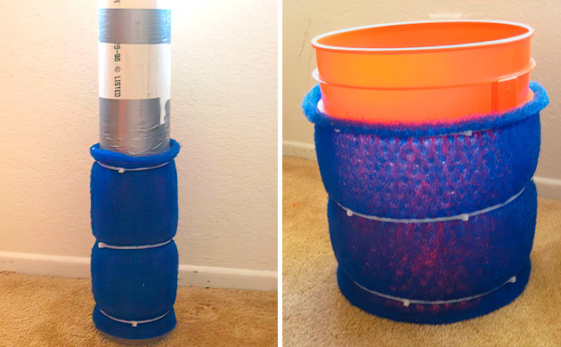 агроволокно в пару слоев вокруг трубы агроволокно в пару слоев вокруг трубы