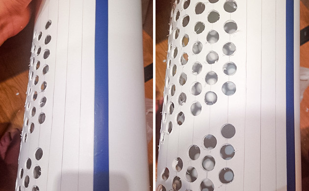 отверстия в обеих трубах отверстия в обеих трубах