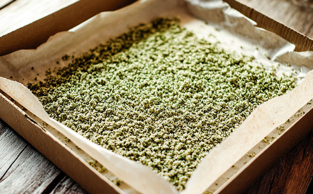 Сушка на пергаменте в коробке