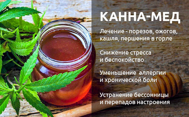 Терапевтический эффект меда с коноплей