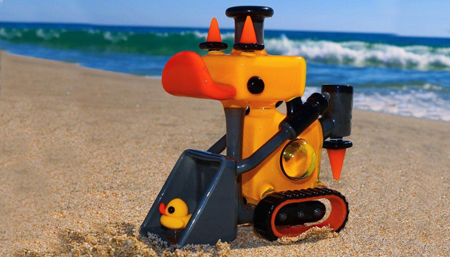 Бонг в форме утенка от Джина Лорда Бонг в форме экскаватора с утенком