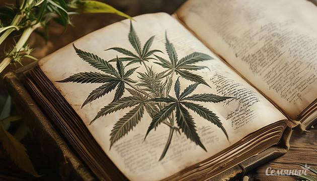 Анатомия куста конопли