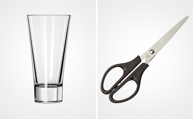 Как измельчить соцветия ножницами и рюмкой Измельчение шишек ножницами