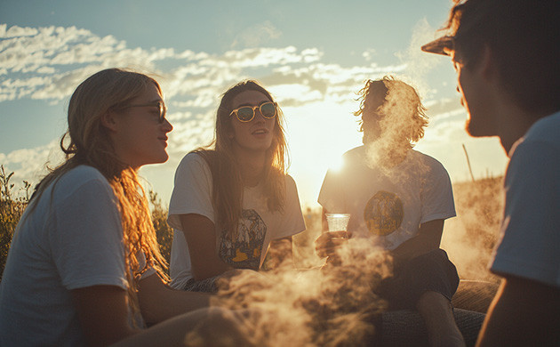 Общение с друзьями по духу и марихуана