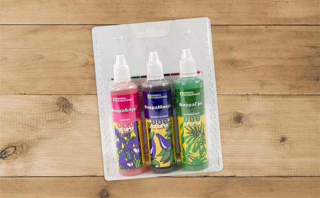 Минеральные удобрения для марихуаны Удобрения Flora Series 3x60