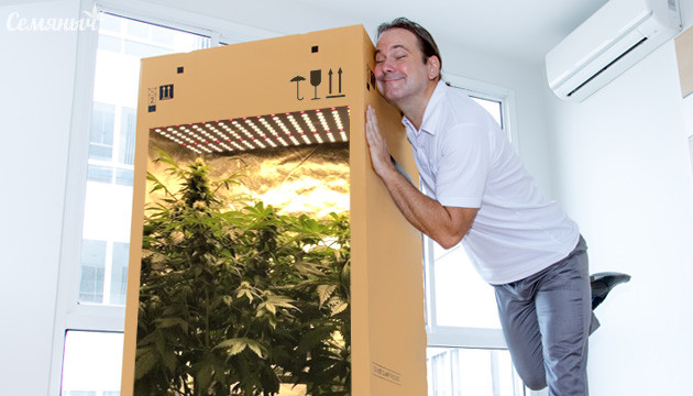 Гроубокс из картонной коробки Гроу-коробка для конопли