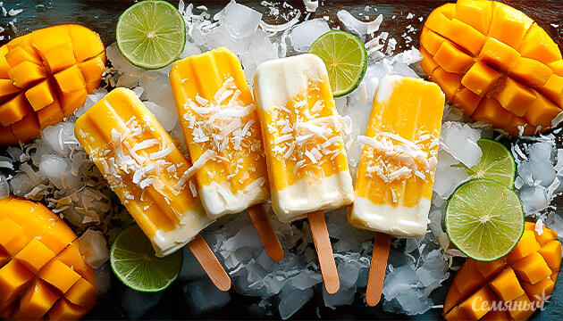 Рецепт канна-эскимо с манго и кокосовым кремом Канна-кухня: эскимо с манго и кокосовым кремом