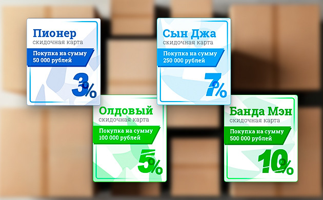 Скидочные карты для постоянных клиентов Карты постоянных клиентов