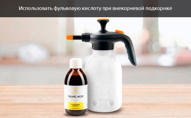 Внекорневая подкормка фульвовой кислой