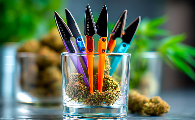 Использование несколько пар ножниц