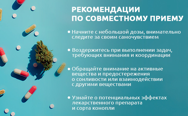 Совместный прием: каннабис и лекарства