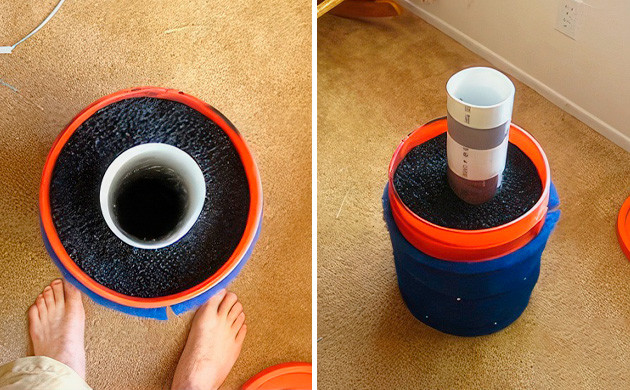 устанавливаем крышку ведра устанавливаем крышку ведра