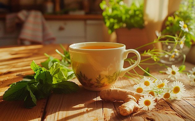 Травяные чаи: натуральное средство от головной боли Имбирь, мята, ромашка: трио для облегчения боли после каннабиса