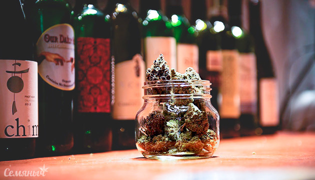 Сочетание вина и марихуаны