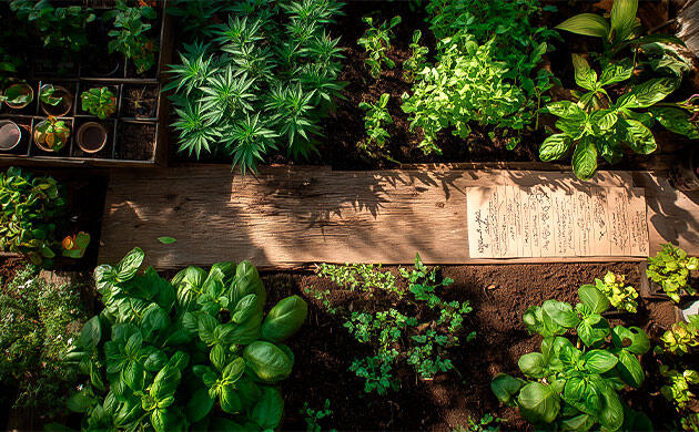 Естественная маскировка каннабиса в аутдоре Каннабис среди растений‑компаньонов на участке