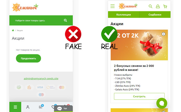 Пустая страница акций