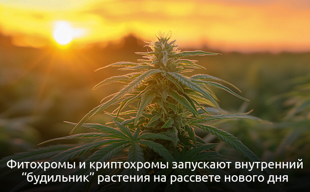 Подробнее о фитохромах и криптохромах конопли Процесс пробуждения конопли