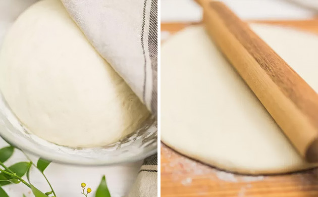 Раскатка пиццы Раскатать тесто для пиццы