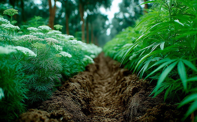 Совместное выращивание каннабиса и растений-компаньонов Лечение и профилактика вредителей