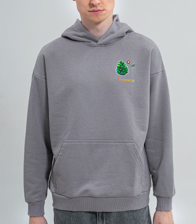 Худи 7CH, корень+шишка, оверсайз